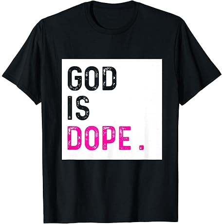 Amazing God Is Dope Purple Christian T-Shirt for the Faithful