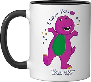 Barney - I Love You Ceramic Mug, Black/White