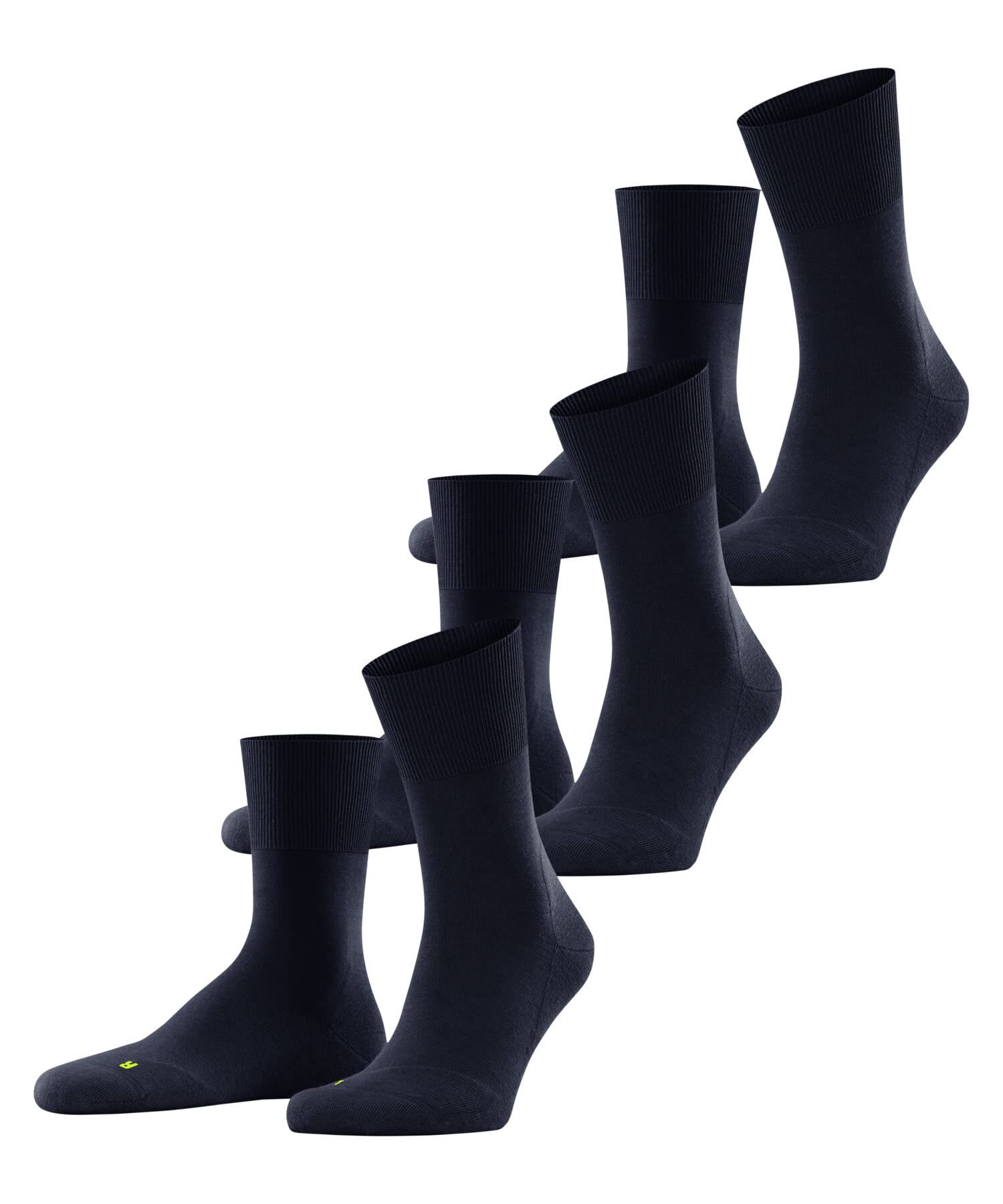 Falke Unisex Blue Marine 6120 Run Multipack U So Cotton Plain 3 Pairs Socks, 5.5-7.5
