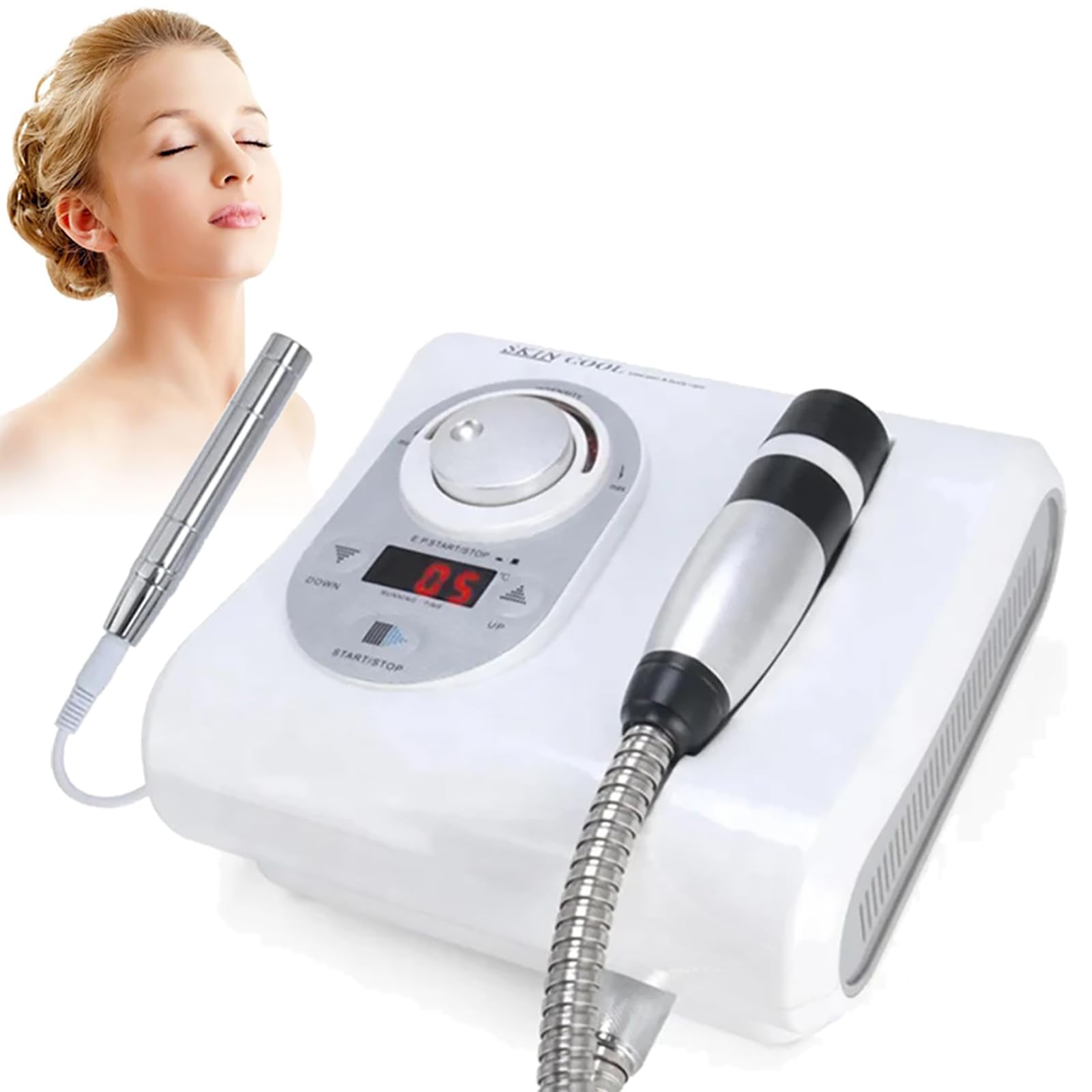 JIEXUHDE Radiofrecuencia Facial Antiarrugas, Máquina De Radiofrecuencia Facial, Masajeador Facial Electrico Antiarrugas, Máquina De Belleza para Rejuvenecimiento De La Piel Anti-Arrugas