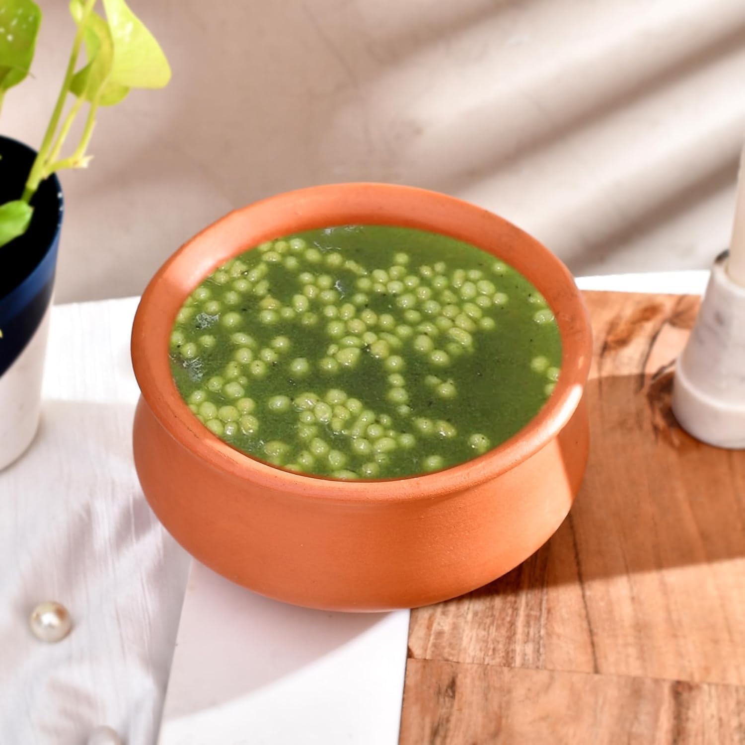 Organic Clay Dahi Handi - Traditional Indian Pot -4