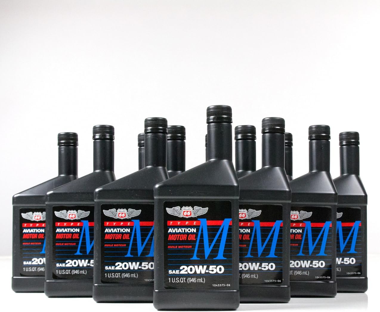 Phillips 66 Type M Aviation Oil 20w-50-12/1 qt. case