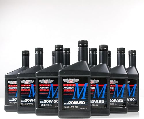Phillips 66 Tipo M Aceite de aviación 20w-50-12/1 qt. caja