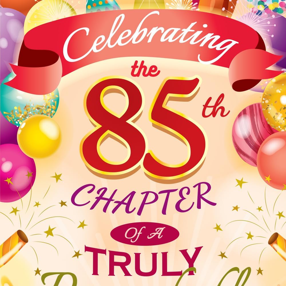 Prime Greetings 85th Birthday Card, Made in America, Eco-Friendly, Thick Card Stock with Premium Envelope 5in x 7.75in, Packaged in Protective Mailer - Image 6