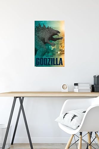 Vista 55 de Trends International Godzilla vs Kong - Póster de pared Godzilla, 34 pulgadas de largo x 22.4 W, versión premium sin marco