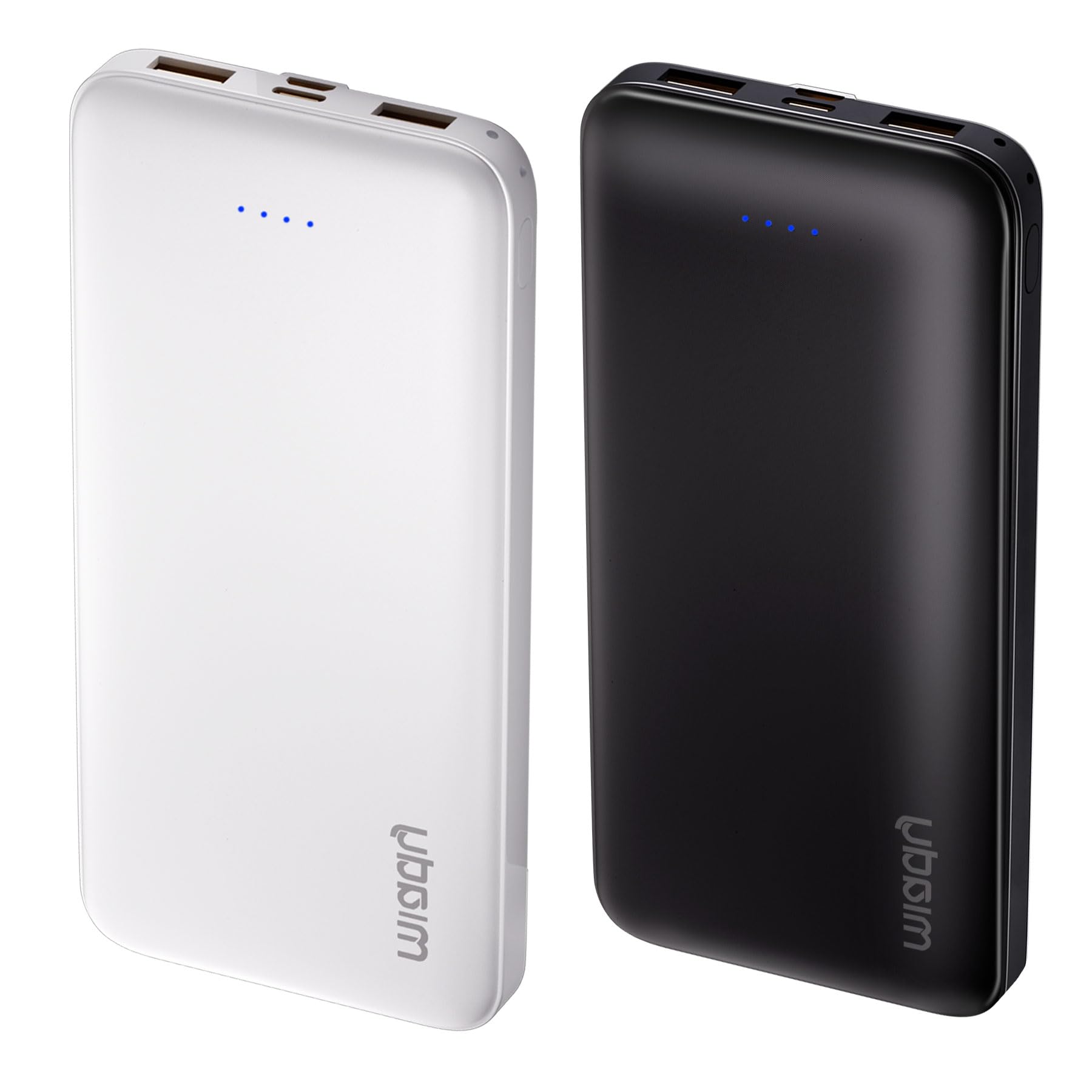 Miady 2-Pack Portable Charger 10000mAh Power Bank 22.5W Travel Battery Pack