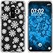 Produktbild PhoneNatic Case kompatibel mit Samsung Galaxy S9 Silikon-Hülle X Mas Weihnachten Schneeflocken M2