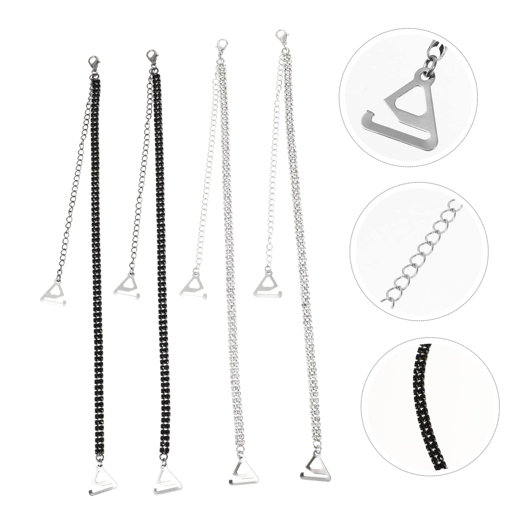 GALPADA 8pares Adjustable Straps for Women Anti- Shoulder Straps for Removable Bras Elegant and Design
