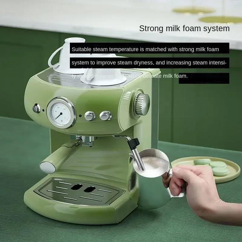 Image of Fastlink‚Italian Semi-Automatic Espresso Machine - 19 Bar Pump, Concentrated Steam Milk Frother for Rich Coffee at Home
