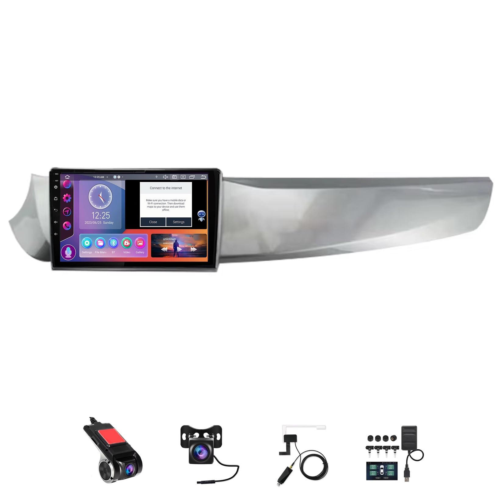 ZGYBDH 9 pollici 2 Din Android 14 Autoradio Stereo Radio per Al-fa Romeo Giulietta 2010-2014 con Navigazione GPS Bluetooth Wireless Carplay Comandi al volante Telecamera di backup AHD (F3 (6+128G))