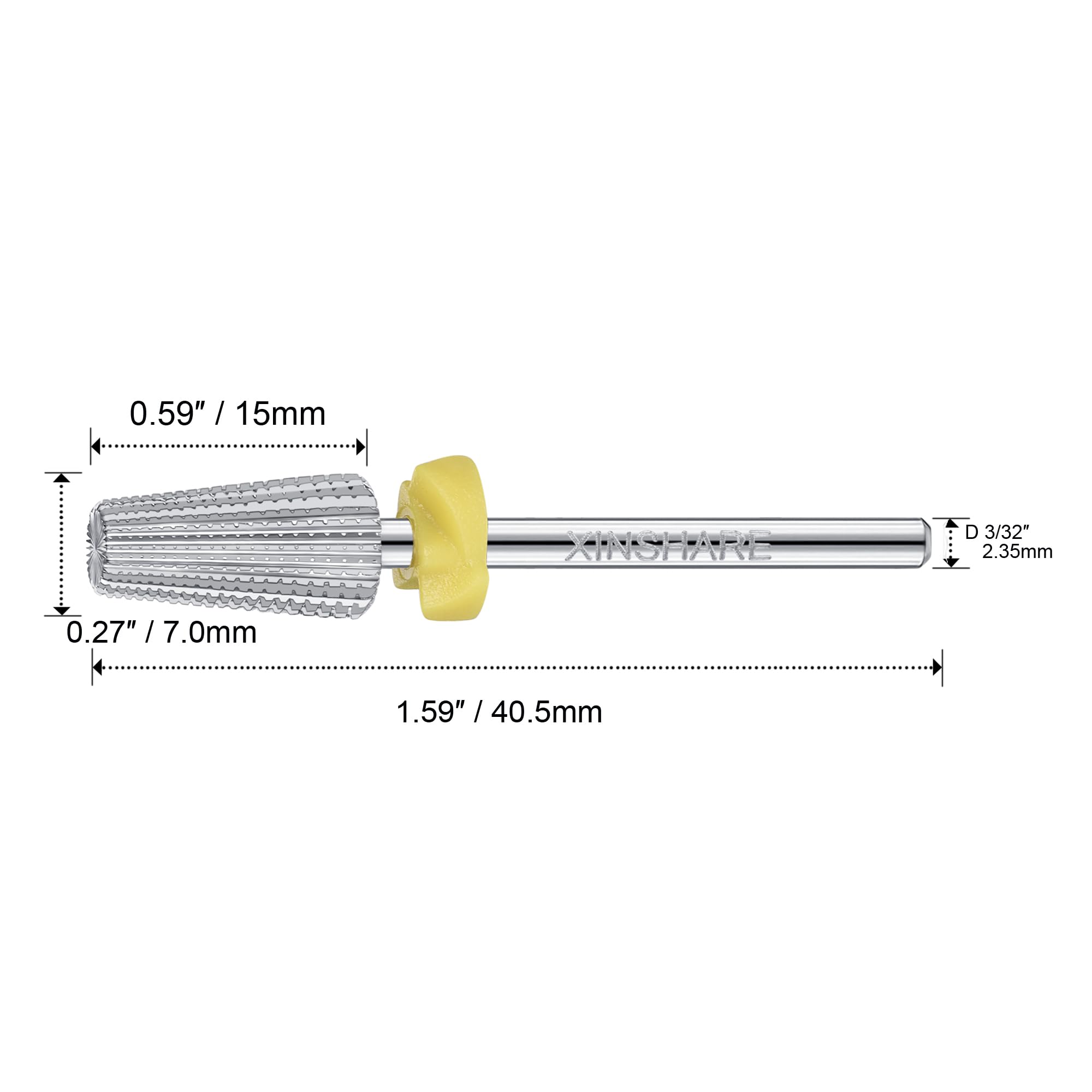 Nagelbohrer, 5-in-1, multifunktionaler Bohrer, Hartmetall, 2-Wege-Rotation, für Links- und Rechtshänder, schnelles Entfernen von Acryl oder hartem Gel, Maniküre-Nagelbohrmaschine, extra fein