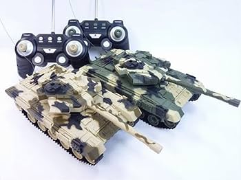 Amazon.co.jp: リアル 対戦 コンバット タンク ラジコン RC 戦車