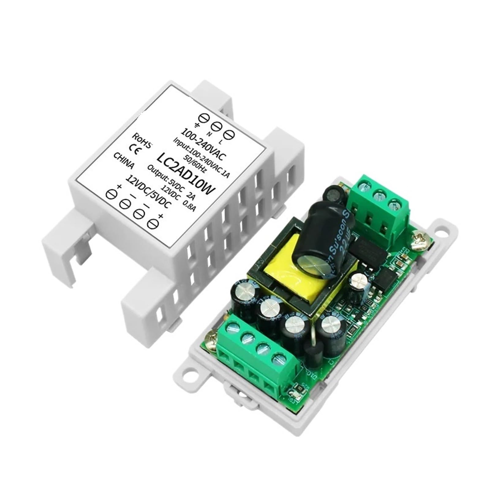 BFSYDLUJ 24v Power supply 5v 12v DC,Input:AC100-240VAC Transformer(5V and 24V)