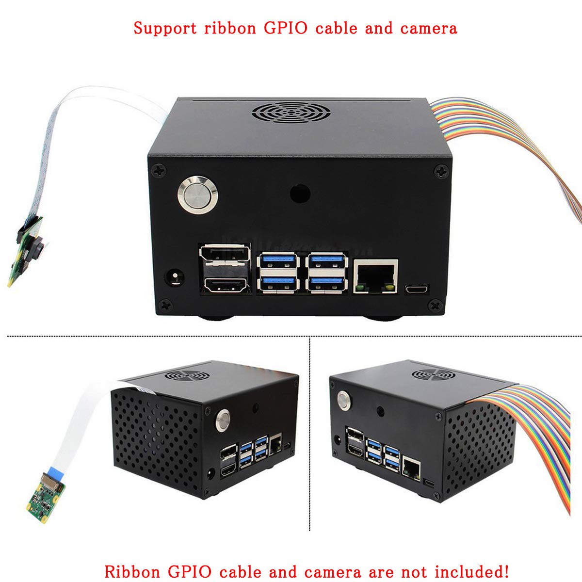 etson Nano Metal Case Enclosure with Power and Reset Control Switch for NVI Dia Jetson Nano Development Kit