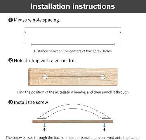 Miniatura 4 de homdiy Paquete de 10 tiradores de gabinete de níquel cepillado de 5 pulgadas, manijas de cajón arqueadas, herrajes sólidos para tocador de cocina y