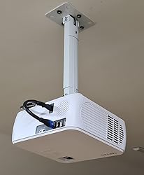 suptek Projector Ceiling Mount, Projector Wall Mount Rotate 360 Swivel ...