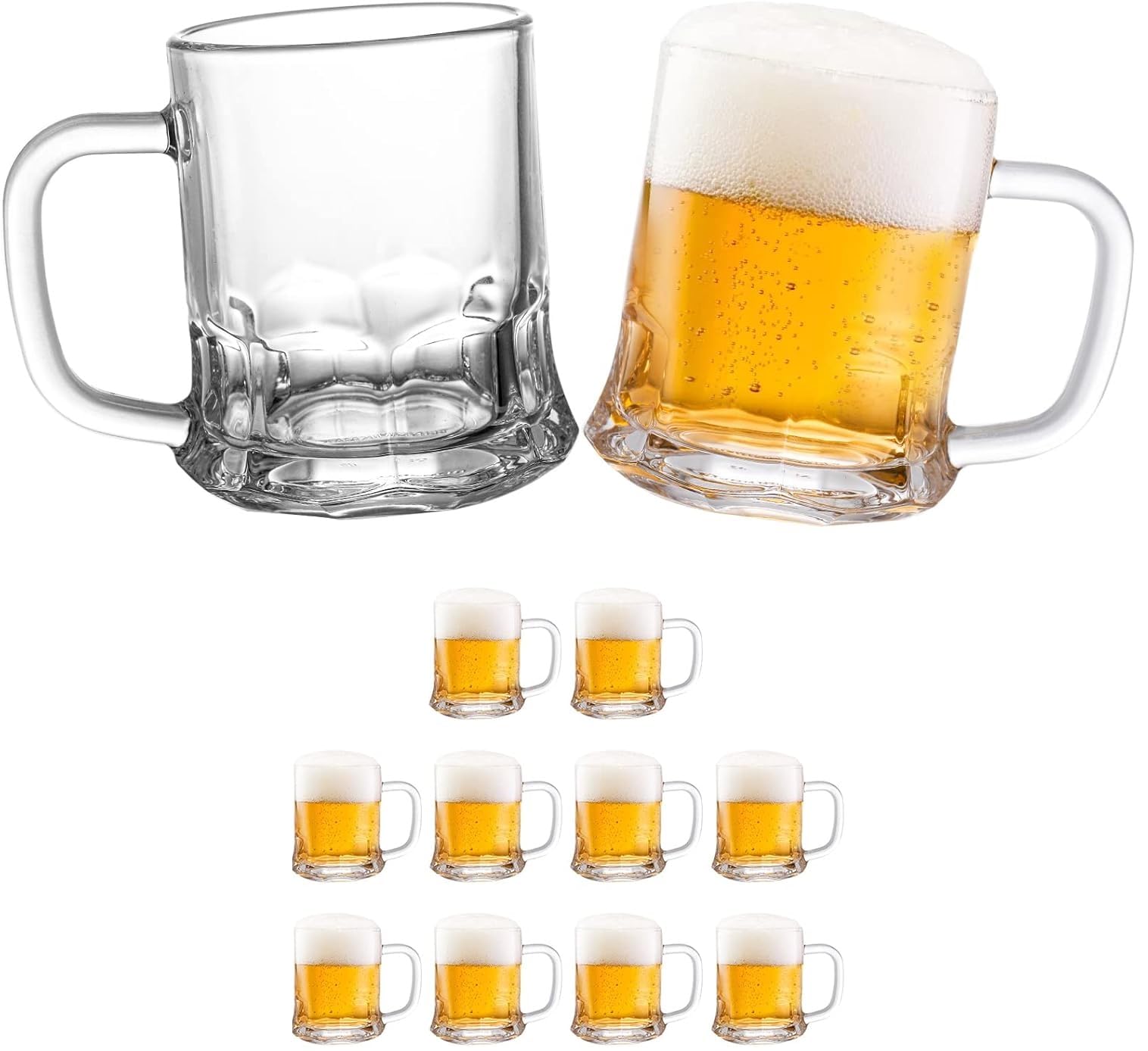 Amazon.co.jp: 【morning place】 ミニビールジョッキ セット 150ml