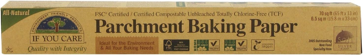 If You Care Parchment Baking Paper 6.5 sq mt box x 3 (Pack of 3)