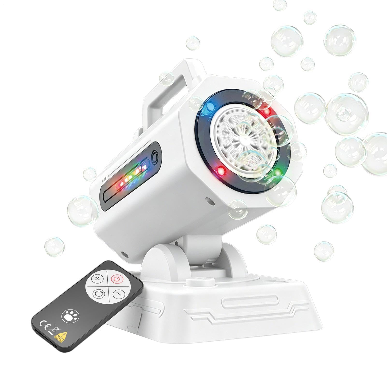 Macchina Per Bolle Generatore Automatico Portatile Con Telecomando E Luce