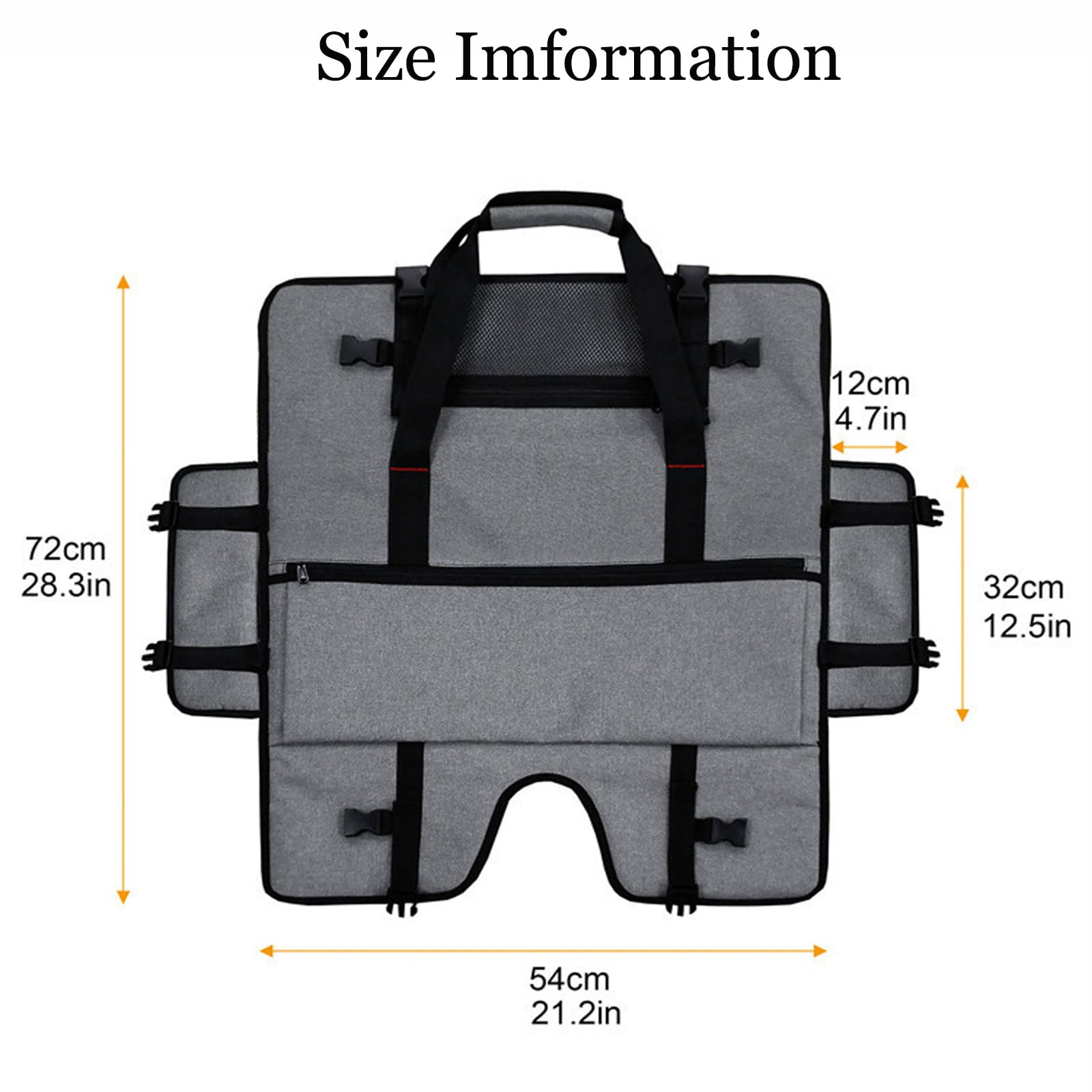 iFCOW Tragetasche für Desktop- Computer, 24 Zoll tragbare Desktop- Computer- Aufbewahrungstasche Monitor- Staubschutz mit Handgriff Strap