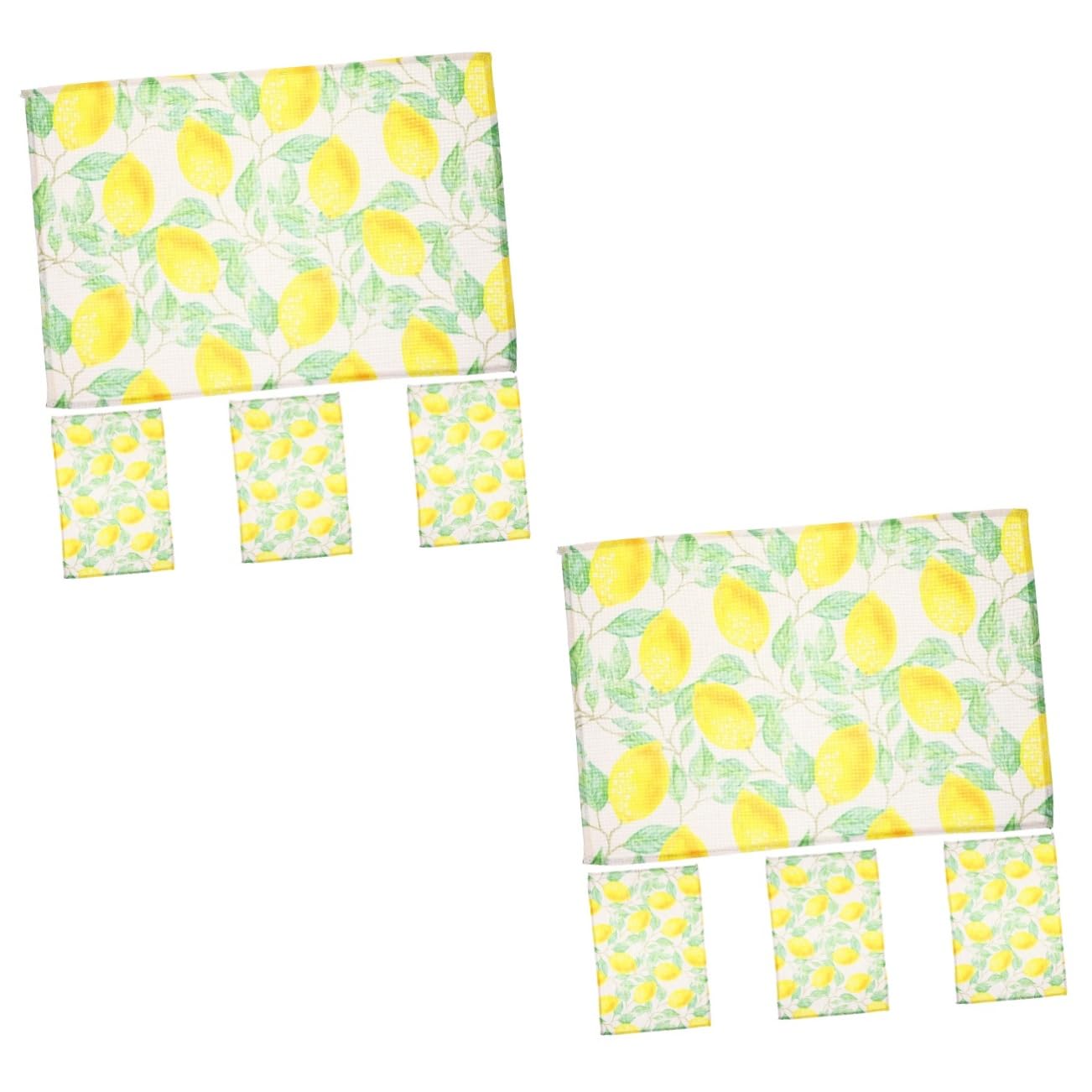 PRETYZOOM 8 Piezas Mantel Individual De Hoja De Limón Salvamanteles Impermeables Esteras De La Taza Manteles Individuales Mantel Individual Antideslizante Mantel Sencillo Lino De Poliéster