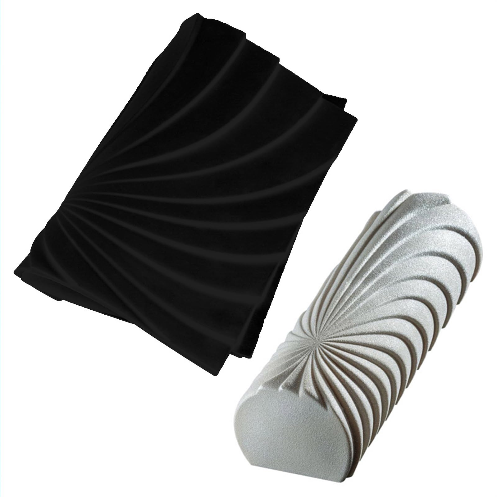NEWFT Geometric Shape Texture Silicone Mould For Baking Mat Cake Mold Baking Dessert Decorating Tools For Fondant Cakes