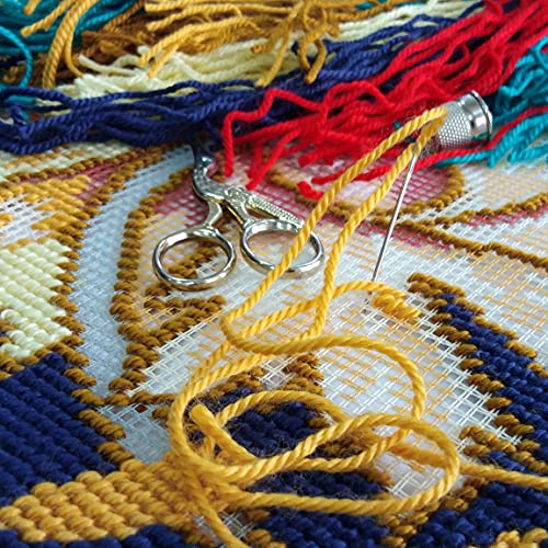 image for Brvsk Tulip by William Morris. Needlepoint Kit. Throw Pillow 16×16 In