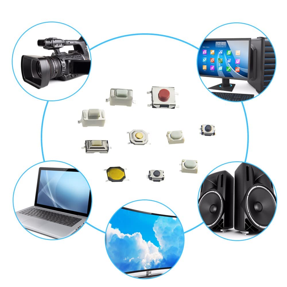 100Pcs 6X6X5 Mm Miniature Micro Momentary Tactile Tact Touch Push Button Switch