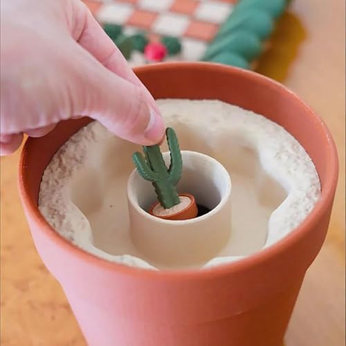 Miniatura 7 de Cactichess - Juego de ajedrez de cactus enrollable avanzado, tablero de ajedrez con temática de cactus, juego de ajedrez portátil impreso en 3D,