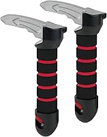 BatesChoice Car Door Handles for Elderly 2 Pack Red - Portable Assist Grab Handles, Tool-Free Mobility Aid