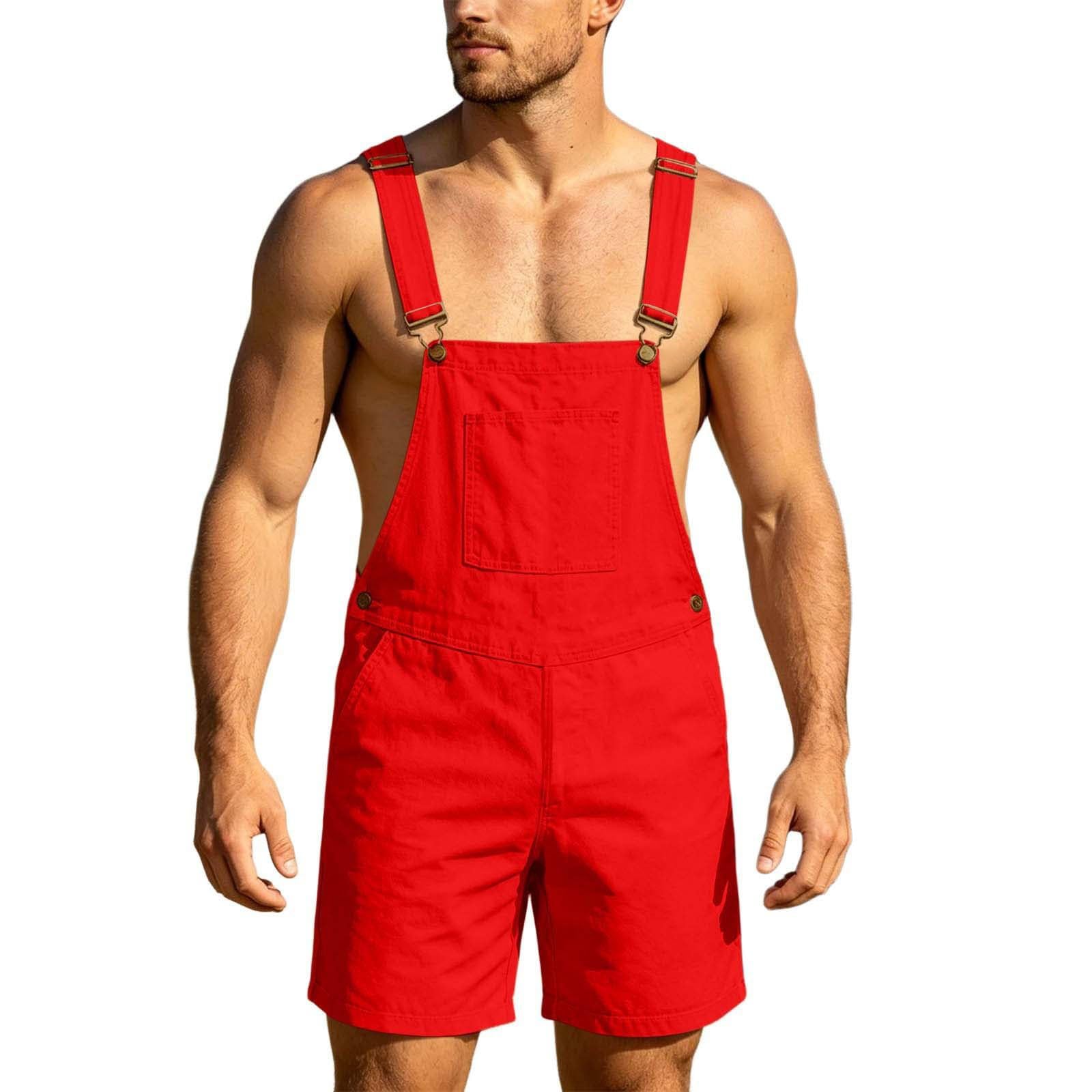 Peto para hombre vaquero corto: pantalones de trabajo de algodón ropa
