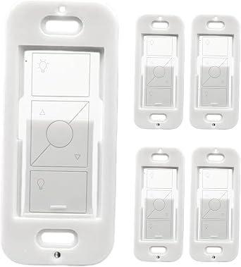 Remote Wallplate Bracket, Perfectly Compatible with Lutron Wireless Pico Remote Contro,Seamless Snap Wall Mount Bracket,Enhance Your Smart Home Experience (5pcs)
