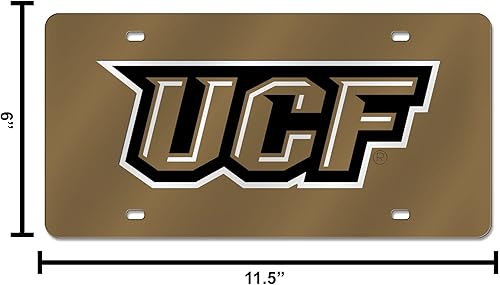 Miniatura 356 de Rico Industries Placa de matrícula de metal con incrustaciones láser de Florida Gators de la NCAA plateado,Alternativo,Negro -,Negro/Plata,Azul,azul