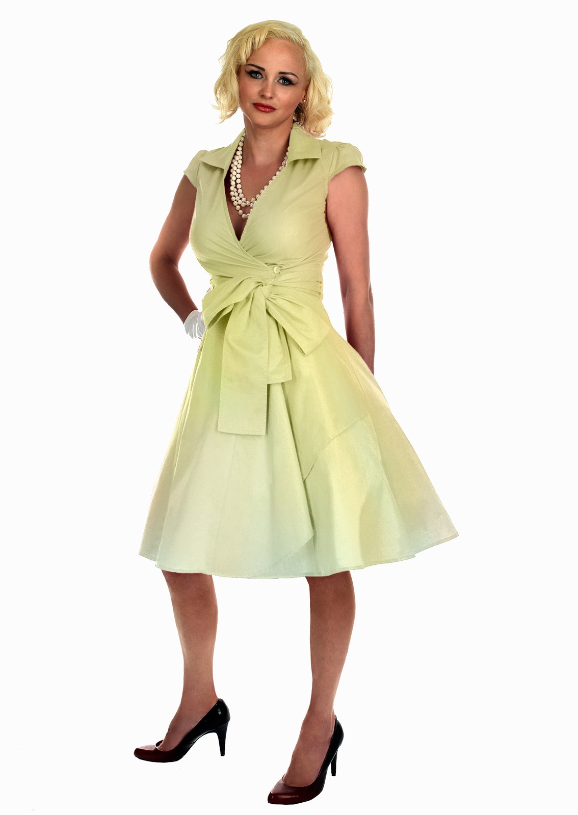 Robe de Soirée Femme Vintage Rockabilly Années 50 Jupe Taille 34-54