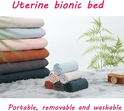 Miniatura 3 de oliwex Tumbona de bebé, almohada para tumbona de bebé, funda para nido de tumbona para bebés de 0 a 12 meses (verde malaquita)