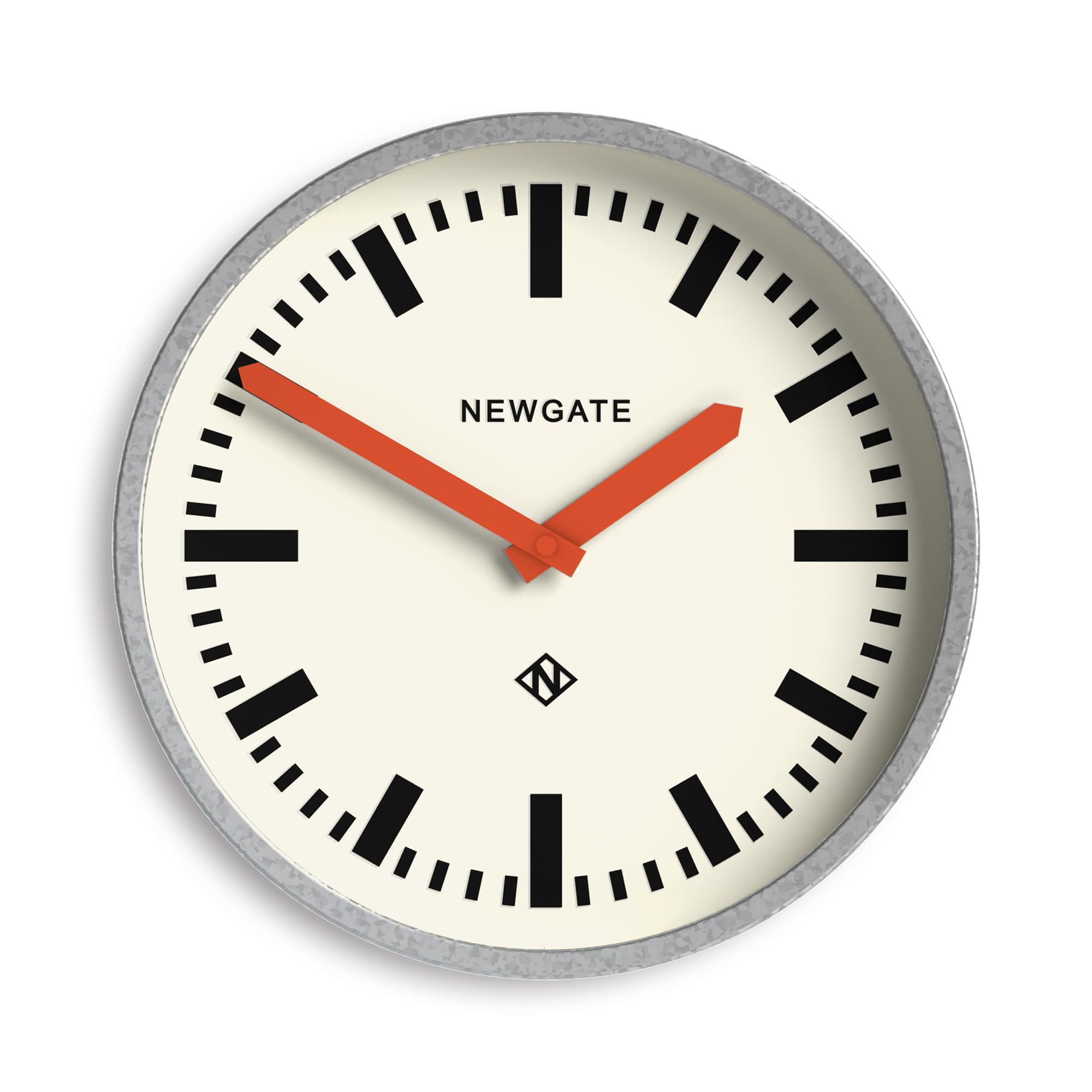 NEWGATE® Luggage wall clock, Pumpkin Orange, 30 x 30 x 7 cm