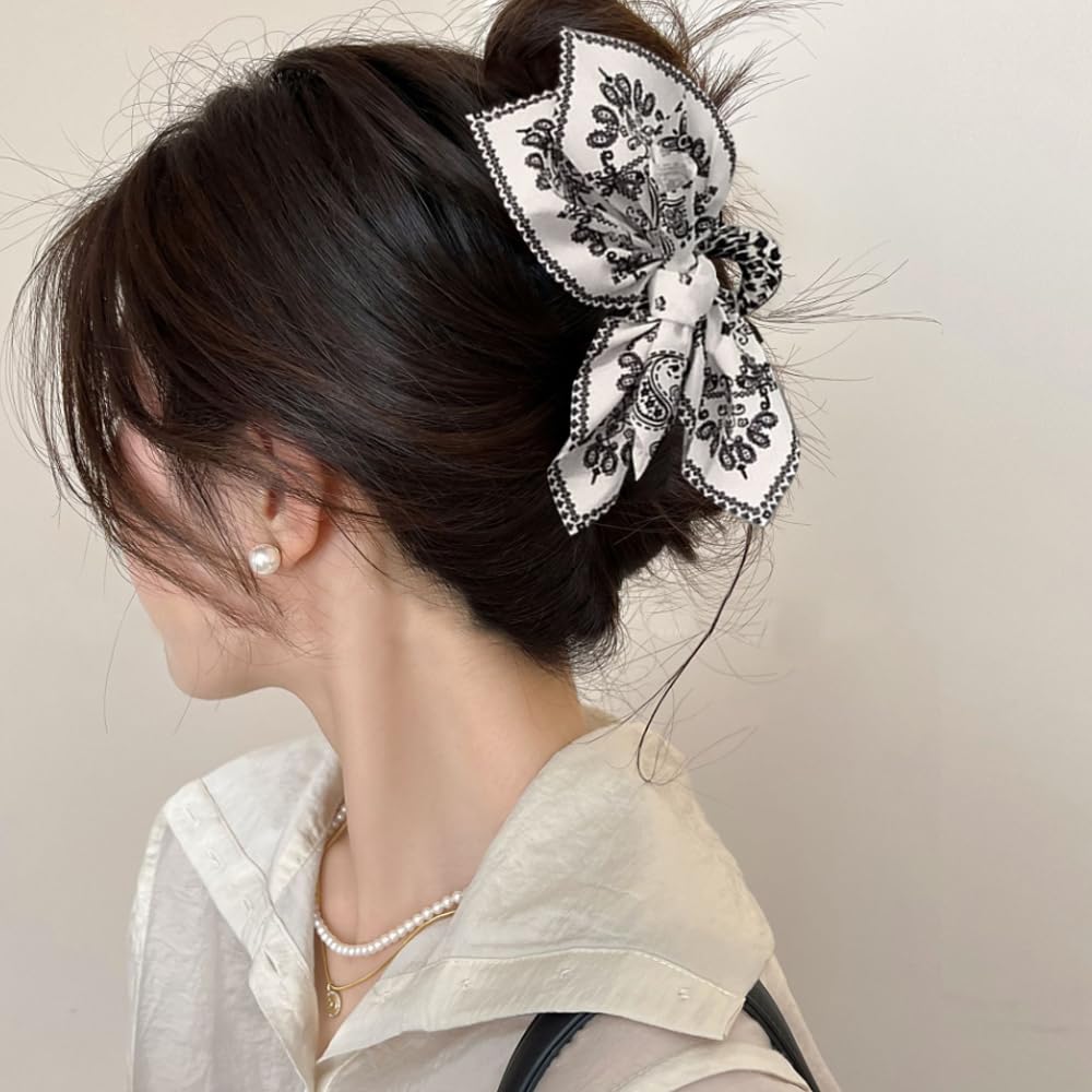 Paquete de 3 pinzas grandes para el pelo occidental, estilo bohemio, bandana, lazos para el pelo para mujer, accesorios antideslizantes para el cabello para niñas
