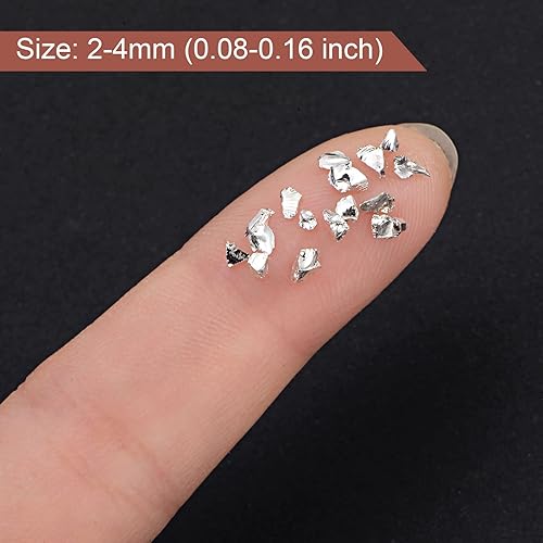 Miniatura 4 de uxcell Chips de vidrio triturado de 0.78 oz (20 g), vidrio metálico irregular con purpurina gruesa de 0.78 a 0.118 pulgadas para manualidades,