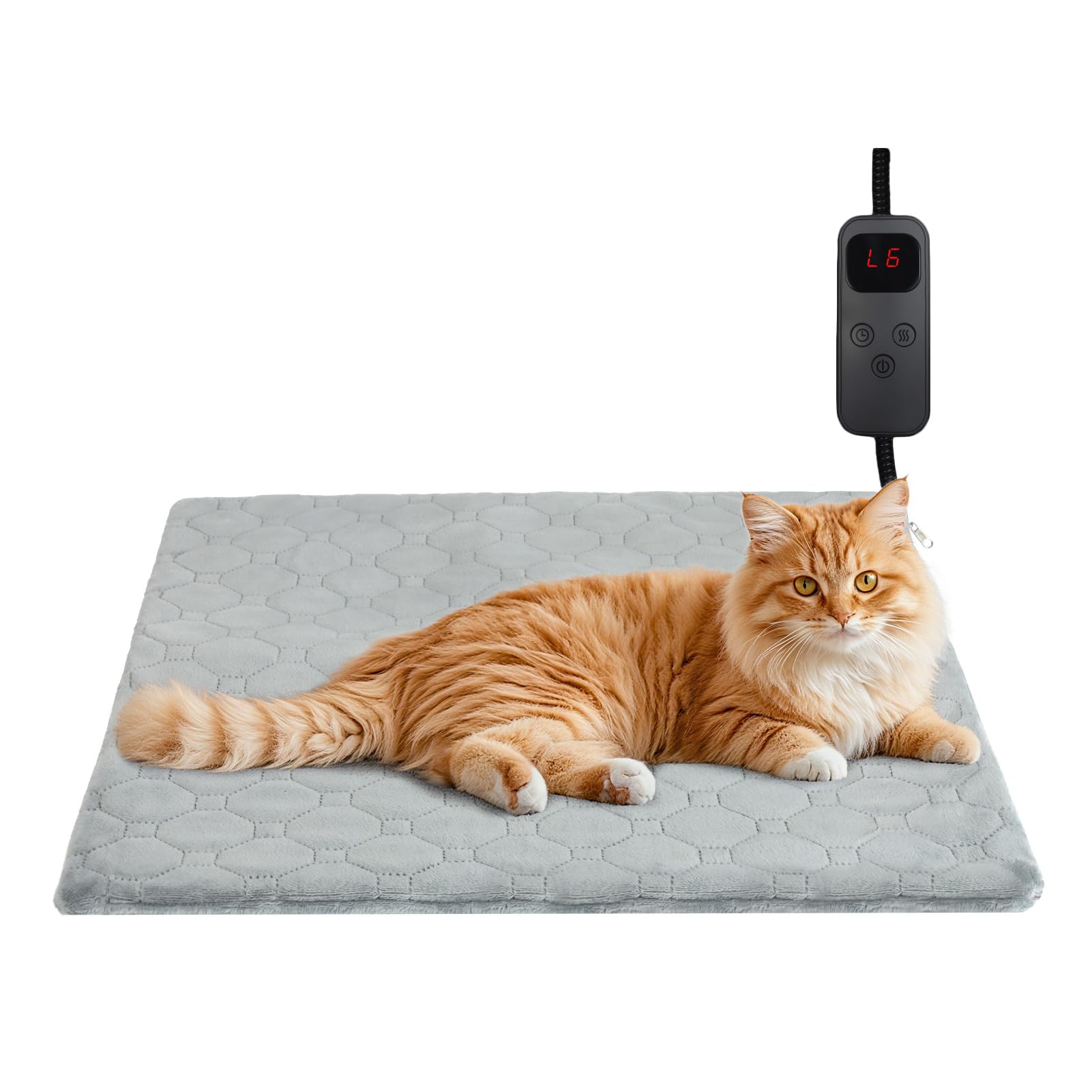 Tapis chauffant pour chats et chiens 45x45 cm étanche intérieur extérieur