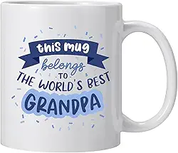 Presentes de aniversário para o vovô, a melhor caneca de café do vovô do mundo, presentes engraçados de Natal para o avô