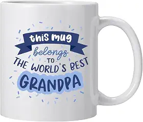 Presentes de aniversário para o vovô, a melhor caneca de café do vovô do mundo, presentes engraçados de Natal para o avô