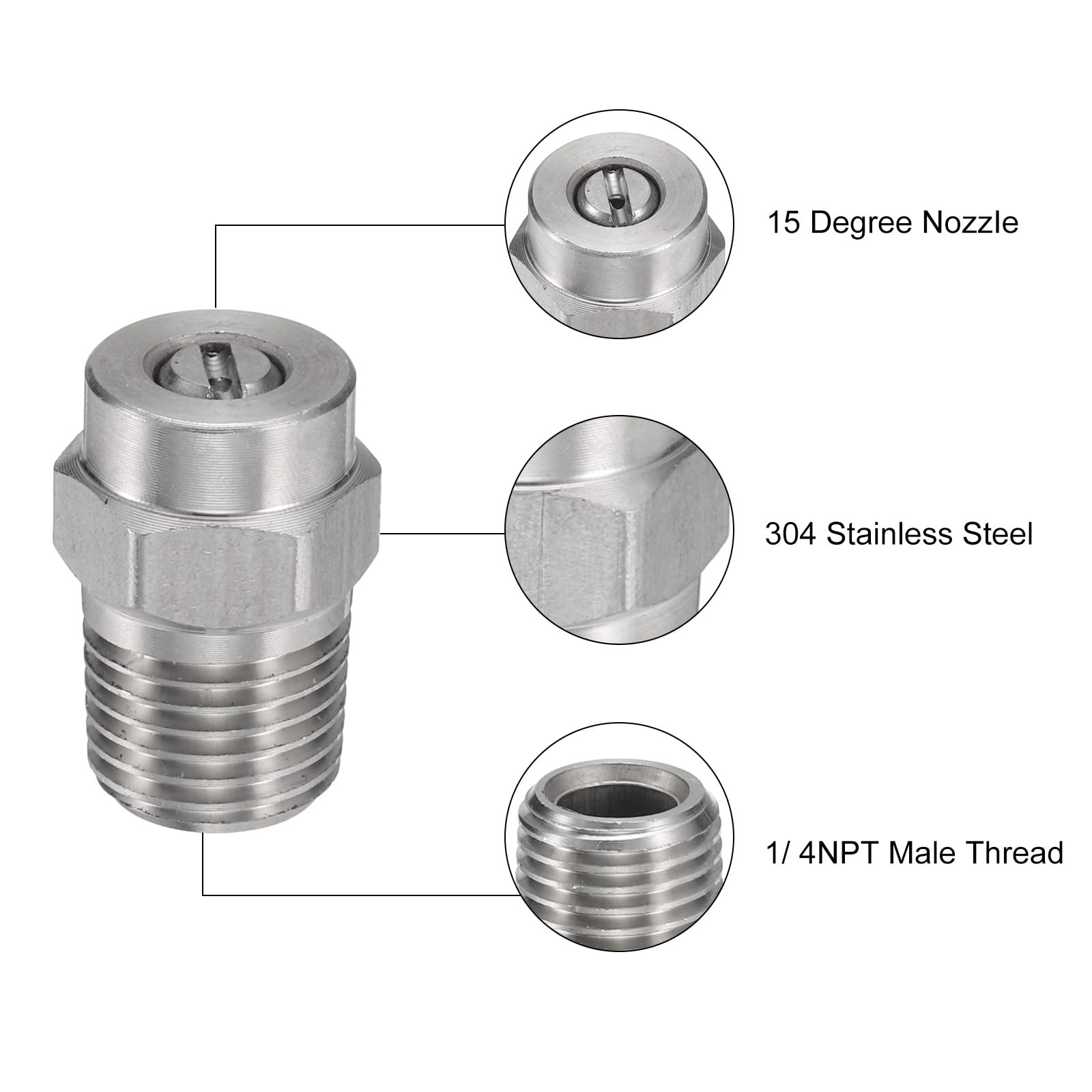 Ugelli Per Idropulitrice, Ottone/acciaio Inossidabile, Attacco - Foto 12