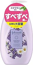 Johnson Body Care, Dreamy Aroma Milk, 16.9 fl oz (500 ml), Lavender and Chamomile Scent, Large Capacity, Body Cream, Body Milk, Lotion Pump, Moisturizing
