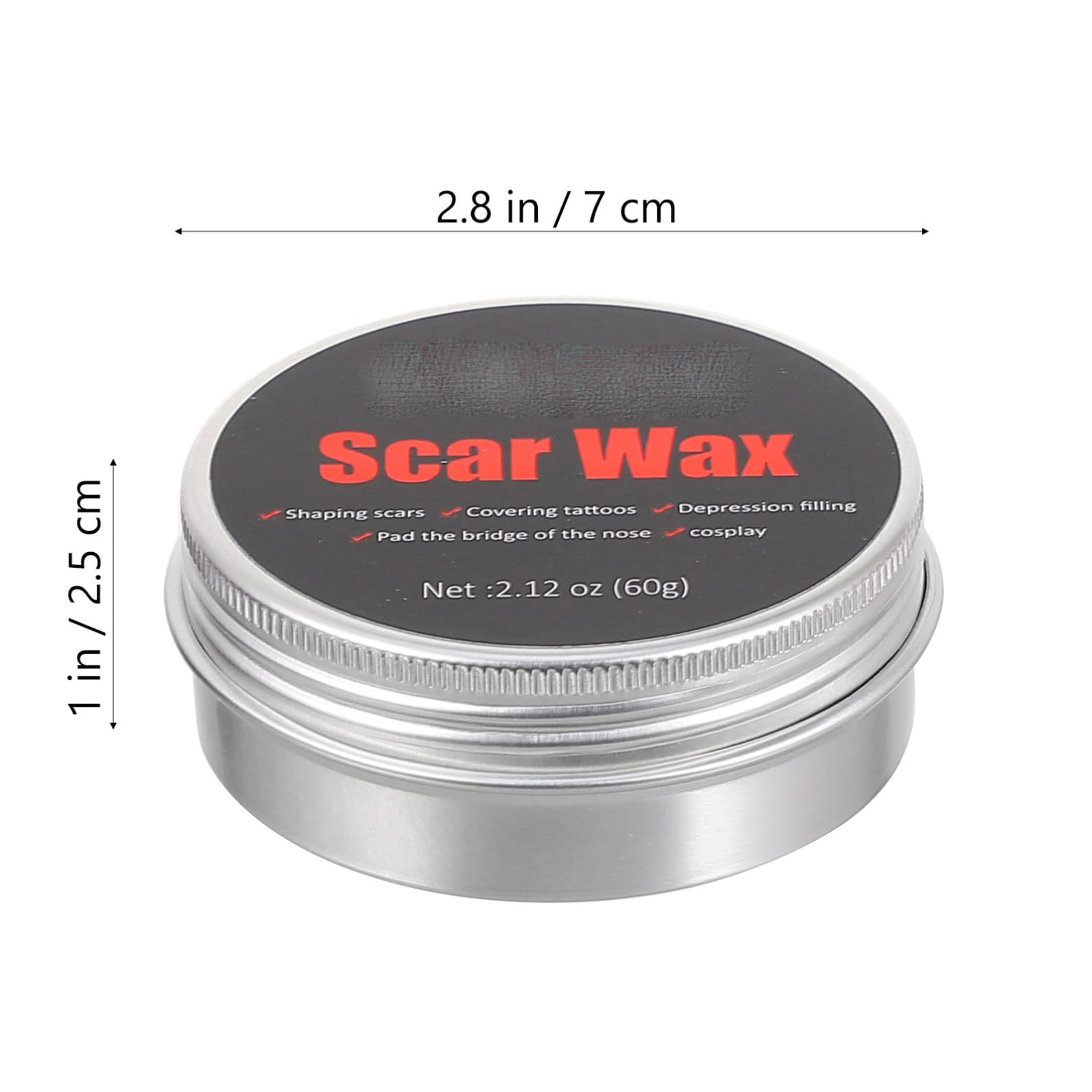 12 Piezas Kit de Cera para Cicatrices 60g, Sangre Falsa