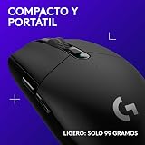 Logitech G305 LIGHTSPEED Wireless Gaming Mouse, HERO 12K Sensor, 12,000 DPI, Lightweight, 6 Programmable Buttons, 250h Battery Life, On-Board Memory, PC/Mac - Black - 8