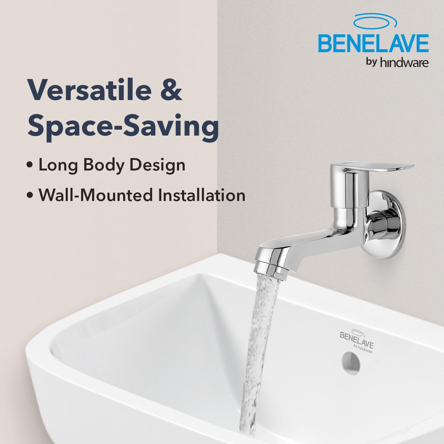 Hindware Benelave Bib Tap - Chrome Finish -5 Hindware Benelave Bib Tap - Chrome Finish -5
