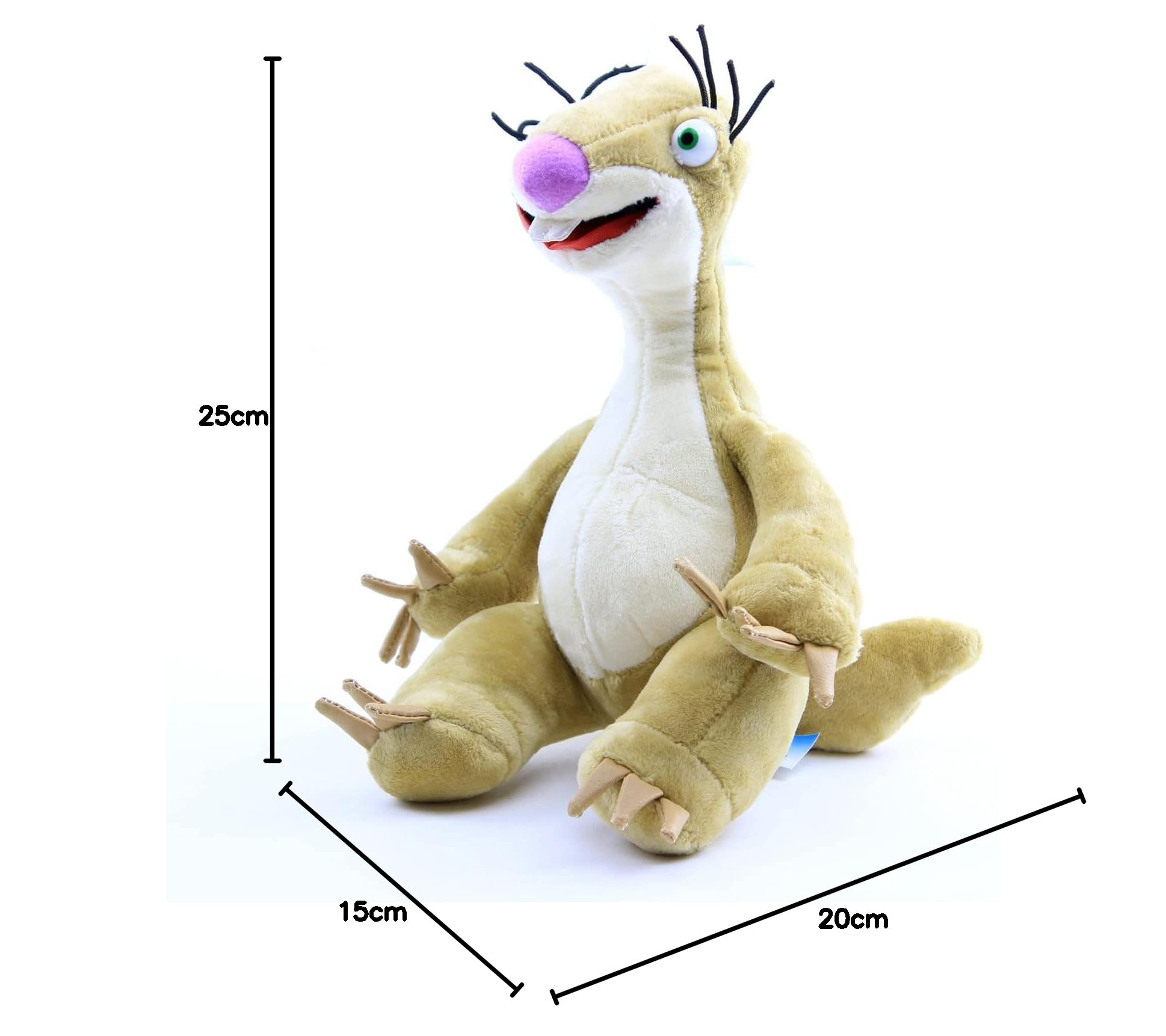 Divertente Carino Animale Doll Sid Sloth Stuffed Peluche Giocattolo 10 '' Regalo