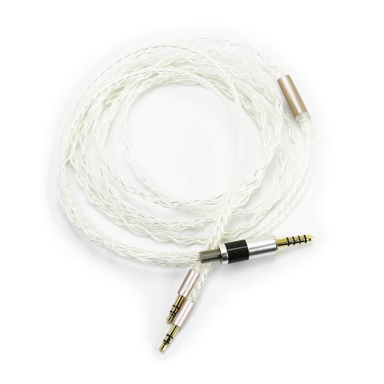 Ablet HiFi cavo con 4.4 mm maschio equilibrato per beyerdynamic T1 2 nd, T5P cuffie di seconda generazione e Sony WM1 A, nw-wm1z, pha-2 a argento placcato cavo audio