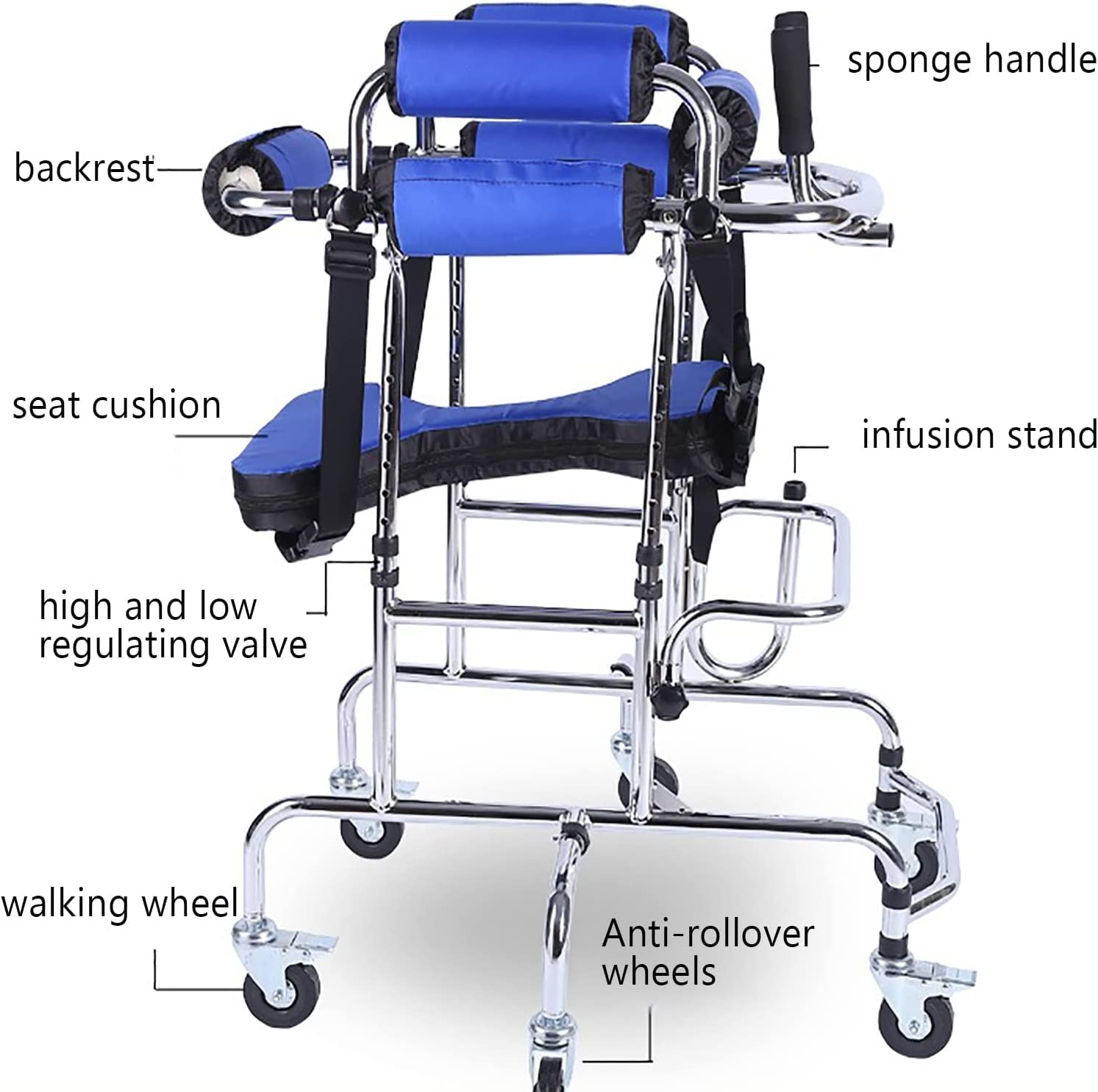 Andador para niños con parálisis cerebral. Andador para personas con parálisis cerebral. Andadores portátiles. Equipo auxiliar para personas con parálisis cerebral. Entrenamiento de rehabili