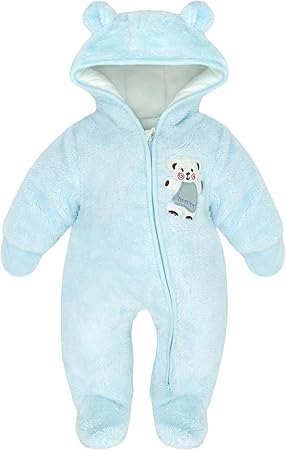 Hooded fleece jumpsuit baby Clearance